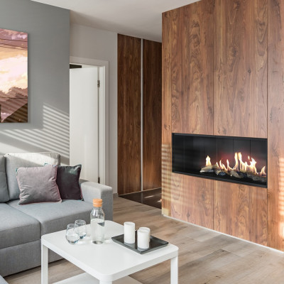 Gas Fireplace KRATKI LEO 100 front facing natural gas ∅ 100/150 9 kW